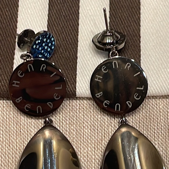 Henri Bendel Bendel Rocks Linear Earrings in Blue - Picture 4 of 6